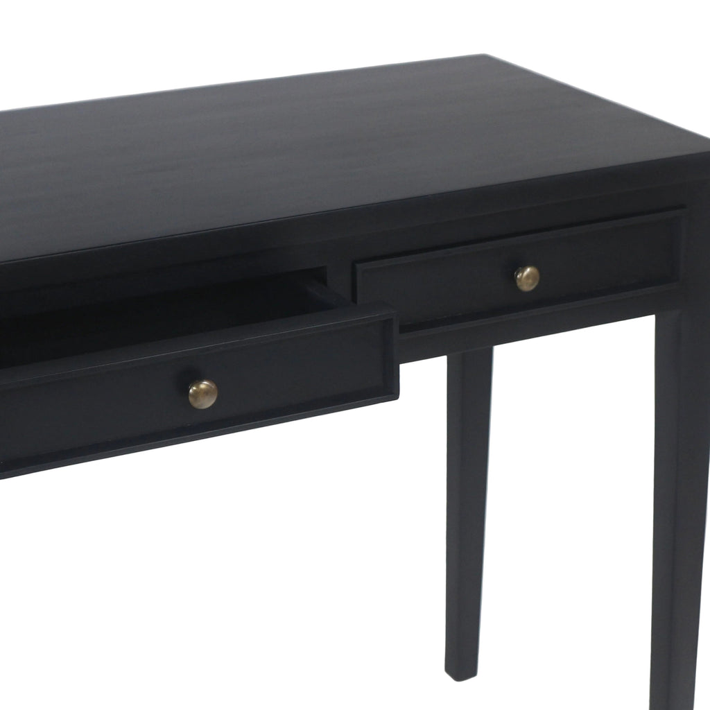 Mercallo Campaign Solid Wood Desk or Console Table with Drawers