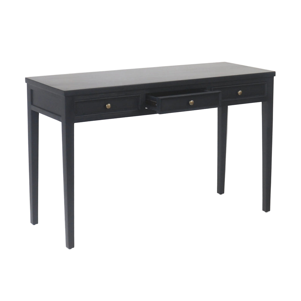 Mercallo Campaign Solid Wood Desk or Console Table with Drawers