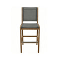 Morgan Armless Teak Outdoor Bar Stool