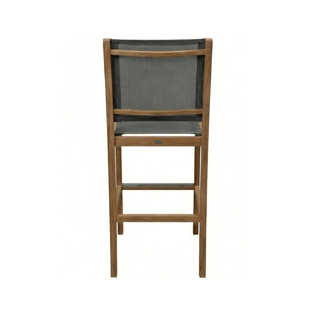 Morgan Armless Teak Outdoor Bar Stool