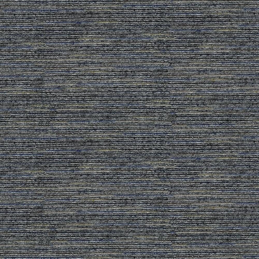 Close-up of gray heathered upholstery fabric showing subtle blue-gray tones and fine horizontal slub texture, a viscose–polyester blend suitable for contemporary sofa upholstery.