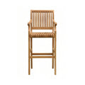 Roland Teak Outdoor Bar Stool