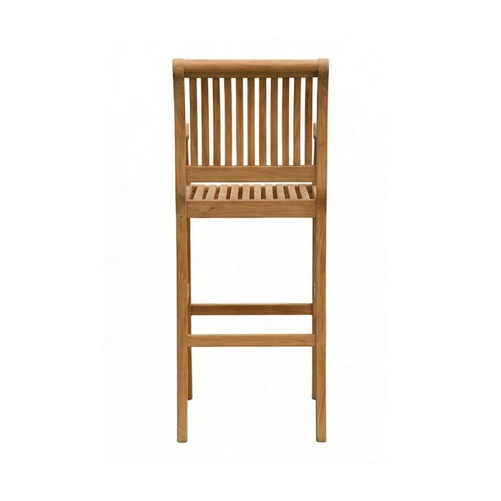 Roland Teak Outdoor Bar Stool