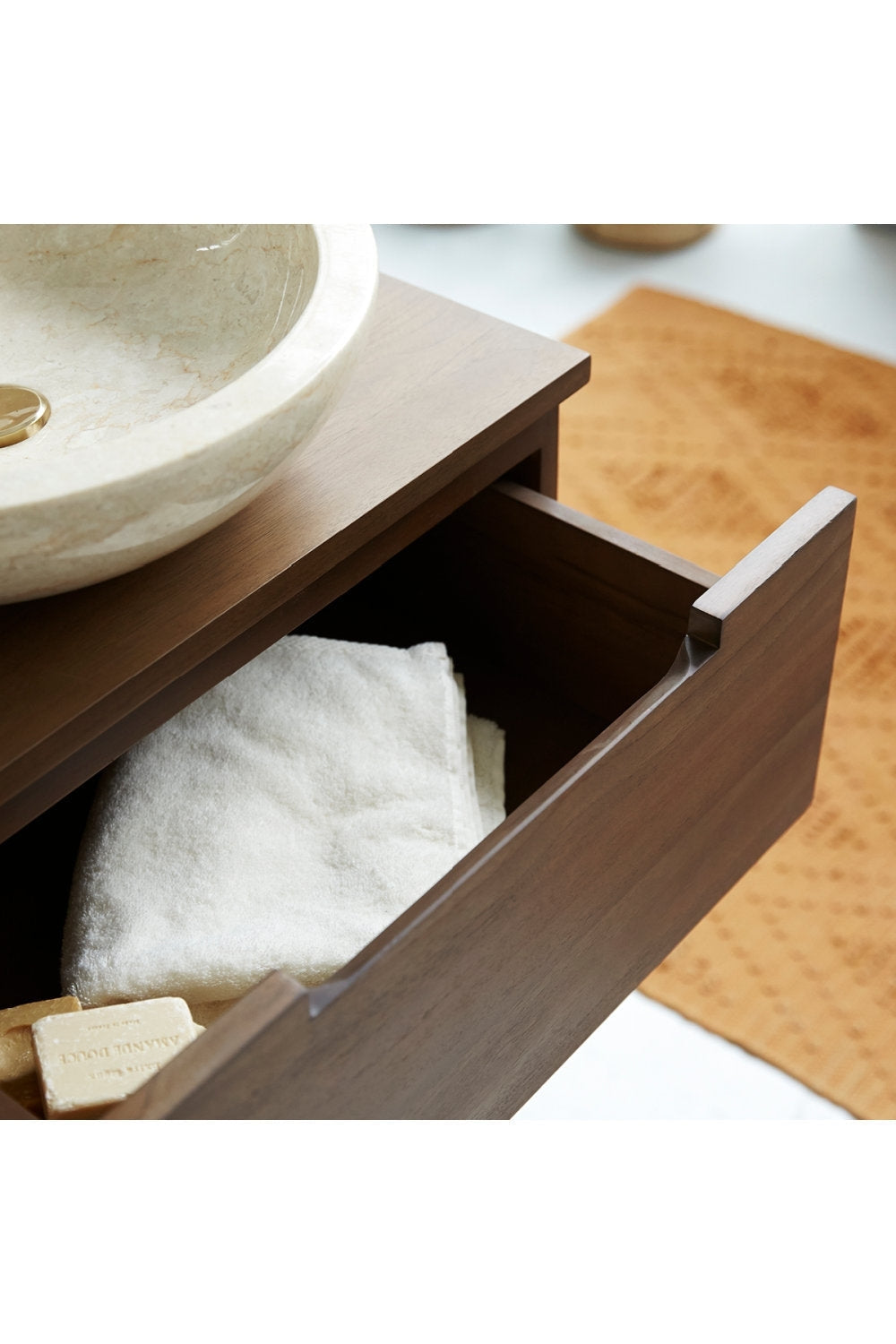 Sophia Solid Teak 24" Floating Single Bathroom Vanity