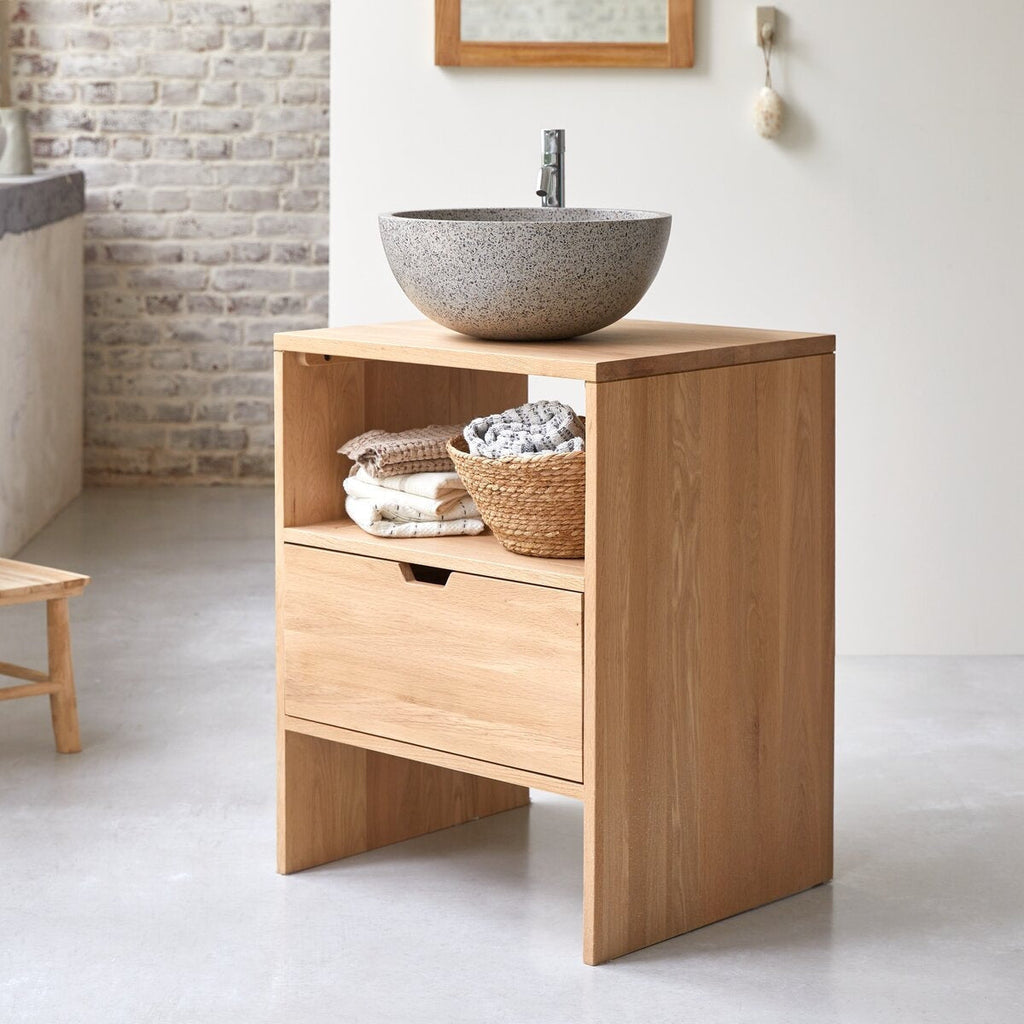 Sophia Solid Teak 24" Single Bathroom Vanity