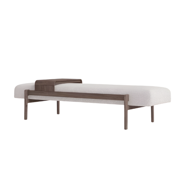 Velar Boucle End of Bed Bench Seat - INTERIORTONIC