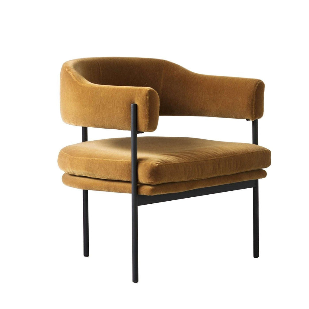 Velvet Modernist Accent Chair - NUEMA