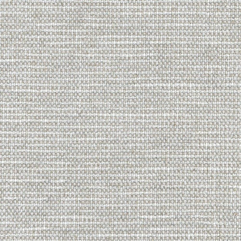 Close-up of neutral ivory upholstery fabric with a tight woven texture in a 6% wool, 20% linen, 43% viscose, 16% acrylic and 15% polyester blend, ideal for sofas.