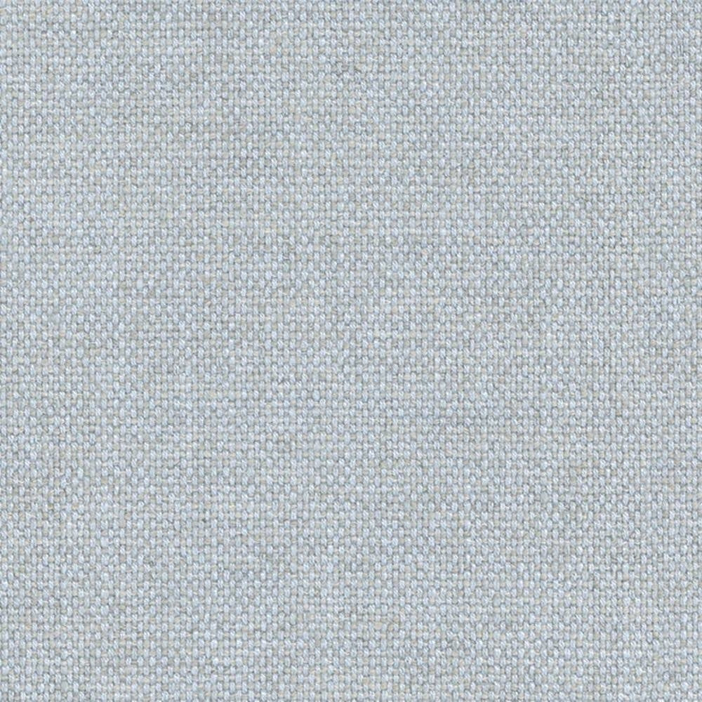 Close-up of a neutral cream-beige linen-viscose blend upholstery fabric showing a tight, even woven texture ideal for contemporary and modern sofas or office seating.