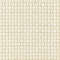 Close-up of cream basketweave upholstery fabric showing textured woven yarns; 30% linen, 65% viscose, 5% polyester blend suitable for contemporary sofas.