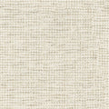 Close-up of cream-beige boucle upholstery fabric showing tight woven texture, a neutral modern sofa fabric in a 10% wool, 5% linen, 40% acrylic and 45% polyester blend.