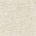 Close-up of cream-beige boucle upholstery fabric showing tight woven texture, a neutral modern sofa fabric in a 10% wool, 5% linen, 40% acrylic and 45% polyester blend.