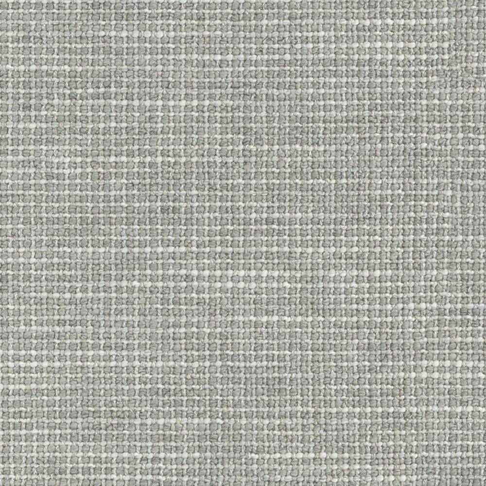 Close-up of light cream boucle upholstery fabric in a 10% wool, 5% linen, 40% acrylic and 45% polyester blend, showing a tight, neutral textured weave suitable for modern sofas.