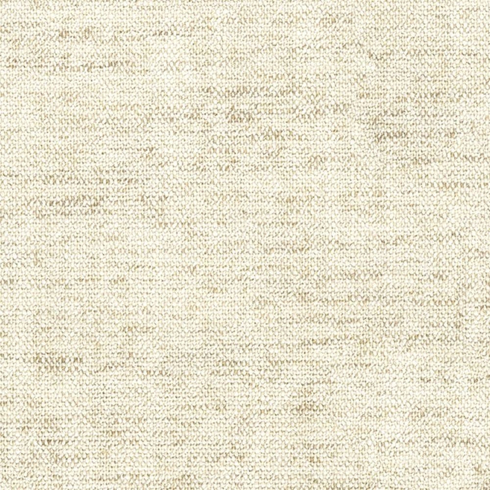 Close-up of beige neutral upholstery fabric in a linen-rayon-acrylic-polyester blend, showing fine woven texture and subtle flecking suitable for indoor sofa upholstery.