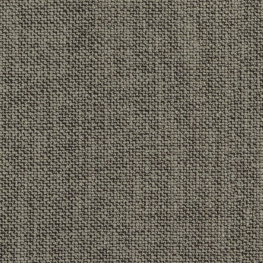 Close-up of a neutral beige woven upholstery fabric swatch showing a tight basketweave texture; blended fibers of cotton, rayon, wool, acrylic and triacetate suitable for sofas.