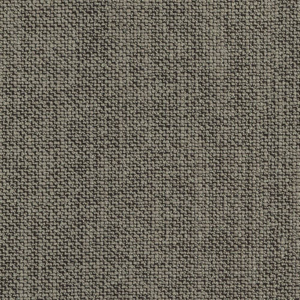 Close-up of a neutral beige woven upholstery fabric swatch showing a tight basketweave texture; blended fibers of cotton, rayon, wool, acrylic and triacetate suitable for sofas.