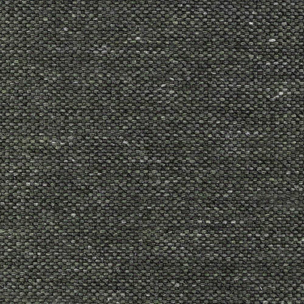 Close-up of a modern beige woven upholstery fabric for sofas, showing a coarse textured basket weave in a wool, linen, acrylic and triacetate blend.