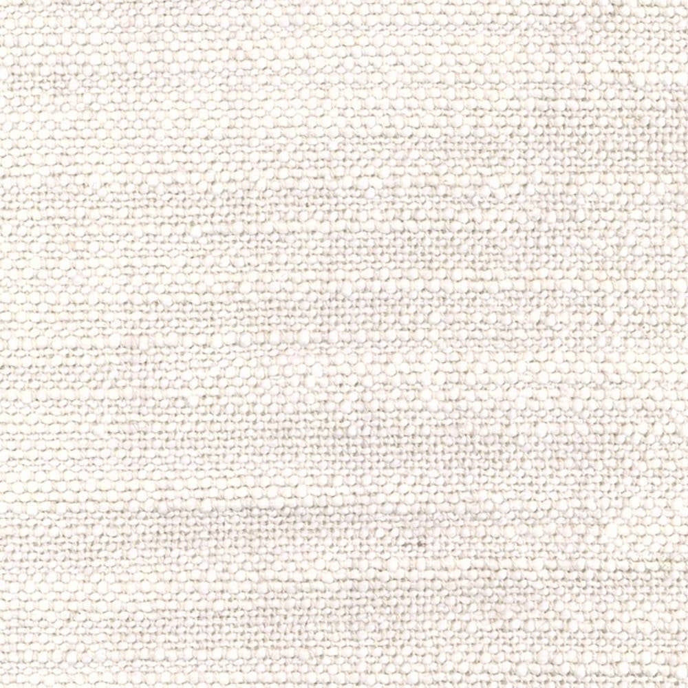 Close-up of cream contemporary upholstery fabric showing a tight, looped woven texture; composition 15% linen, 25% rayon, 20% acrylic and 40% triacetate, suitable for sofa upholstery.