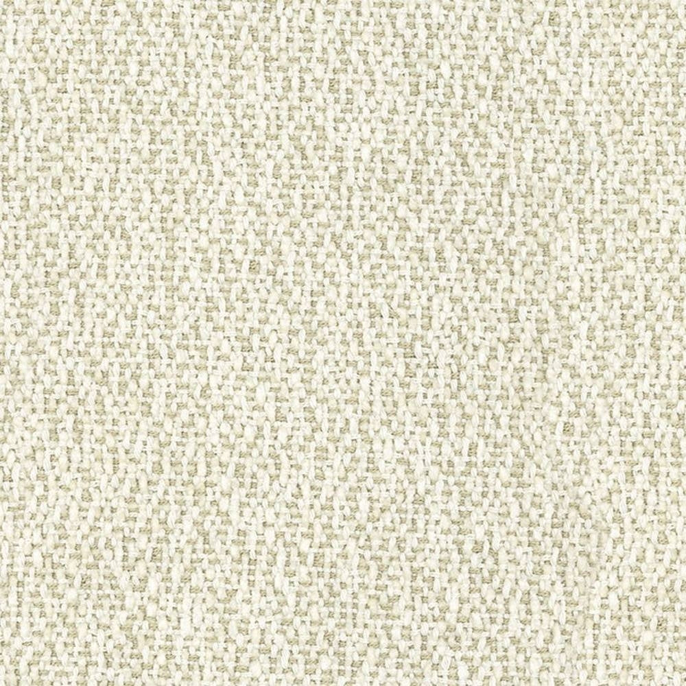 Close-up of light beige woven upholstery fabric showing a textured basketweave; 35% viscose and 65% polyester, ideal for durable sofa upholstery.