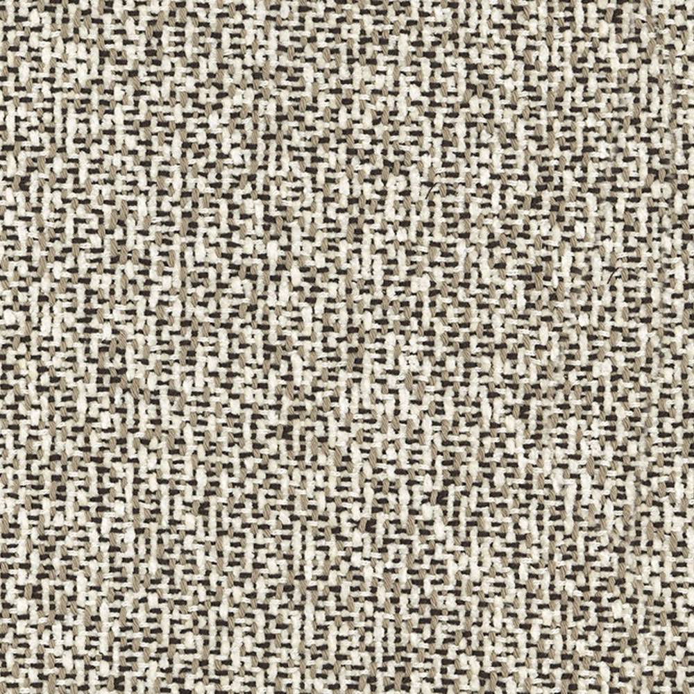 Close-up of beige and cream woven upholstery fabric showing a tight textured weave; 35% viscose, 65% polyester, suitable for indoor sofas.