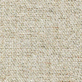 Close-up of beige woven upholstery fabric swatch with a looped, textured basketweave; 9% linen, 30% acrylic and 61% polyester blend ideal for contemporary sofas.