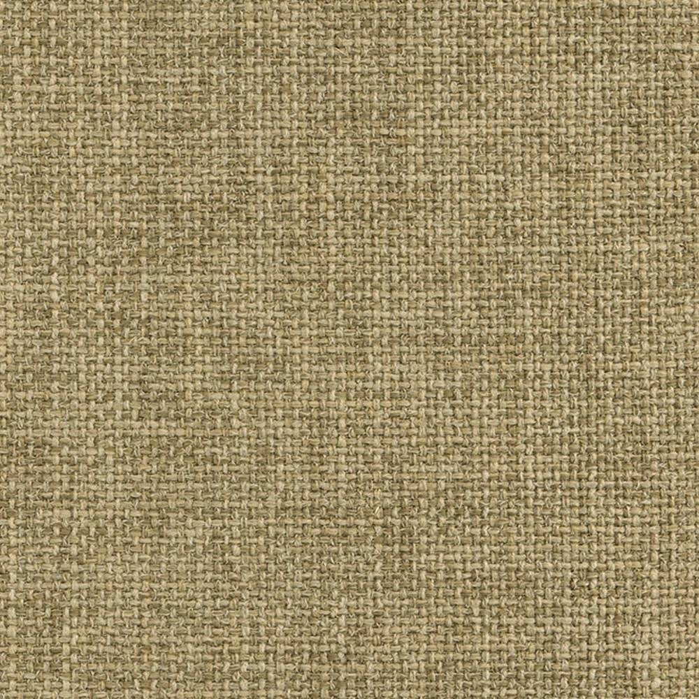 Close-up of beige linen-blend upholstery fabric (12% linen, 40% acrylic, 48% polyester) showing tight woven texture ideal for sofas and neutral interiors.