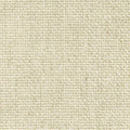 Close-up of neutral cream-beige woven upholstery fabric showing tight looped texture; composition 13% linen, 45% acrylic and 42% polyester, designed for heavy-duty sofa use.