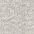 Close-up of light beige-gray woven upholstery fabric for sofas, a 33% cotton, 15% rayon and 52% polyester blend with tight basket-weave texture and subtle heathered flecks.