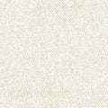 Close-up of a cream-colored upholstery fabric swatch, a mixed-fiber blend of cotton, rayon, wool, acrylic and polyester with a tight, slightly looped woven texture for contemporary sofas.