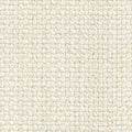 Close-up of cream, looped upholstery fabric showing a nubby woven texture; 17% wool, 10% viscose, 61% acrylic and 12% polyester blend for sofa use.