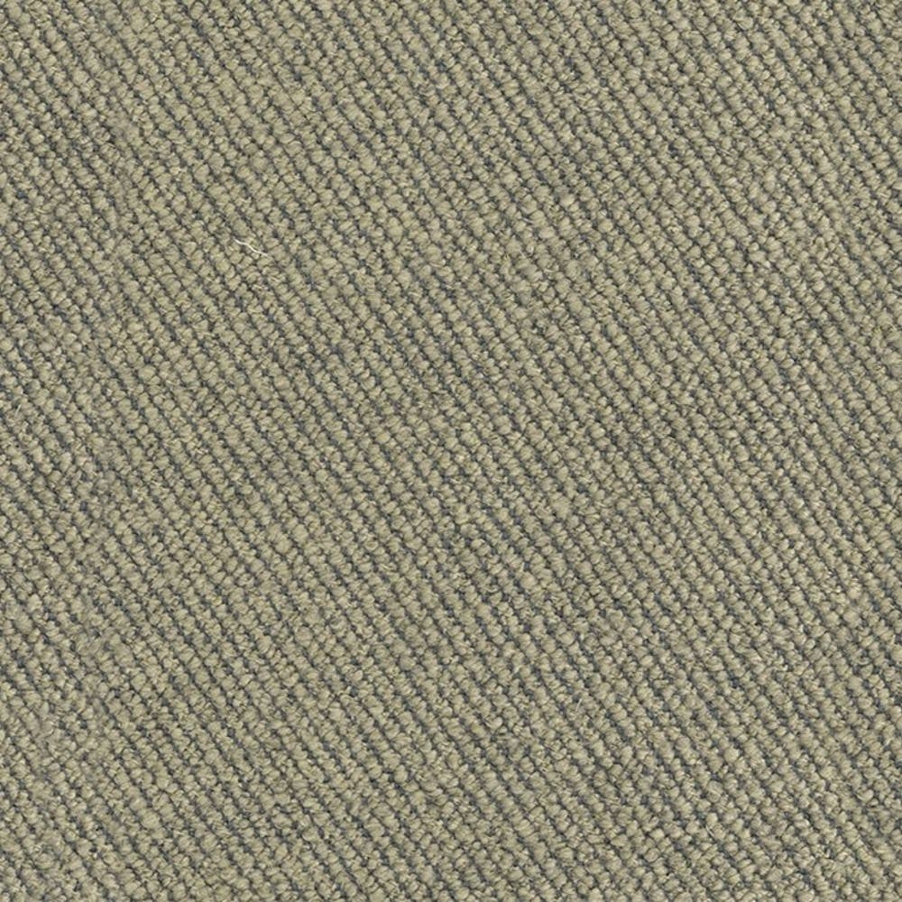 Close-up of cream upholstery fabric showing a tight diagonal weave with looped yarn texture, a 10% wool, 15% linen, 20% viscose, 17% acrylic and 38% polyester blend designed for sofas.