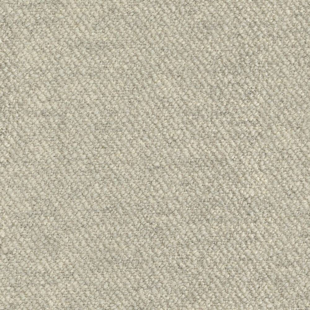 Close-up of cream textured upholstery fabric showing a tight looped weave, ideal for sofas; fabric blend: 10% wool, 15% linen, 20% viscose, 17% acrylic, 38% polyester.