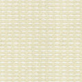 Close-up of cream-beige geometric woven upholstery fabric showing raised white oval stitch detail and textured weave, suitable for contemporary sofas; 12% wool, 25% acrylic, 63% triacetate blend.