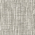 Close-up of beige and gray textured upholstery fabric in a rayon-wool-acrylic blend, showing a subtle grid-like weave and slub texture, ideal for contemporary sofa upholstery.