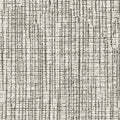 Close-up of beige and gray textured upholstery fabric in a rayon-wool-acrylic blend, showing a subtle grid-like weave and slub texture, ideal for contemporary sofa upholstery.