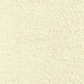 Close-up of cream boucle upholstery fabric showing tight looped wool-blend texture (30% wool, 40% acrylic, 30% polyester), ideal for contemporary sofa upholstery.