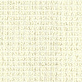 Close-up of cream-beige boucle upholstery fabric showing soft looped woven texture and subtle horizontal grid; 25% wool, 40% acrylic, 35% polyester, for sofa upholstery.