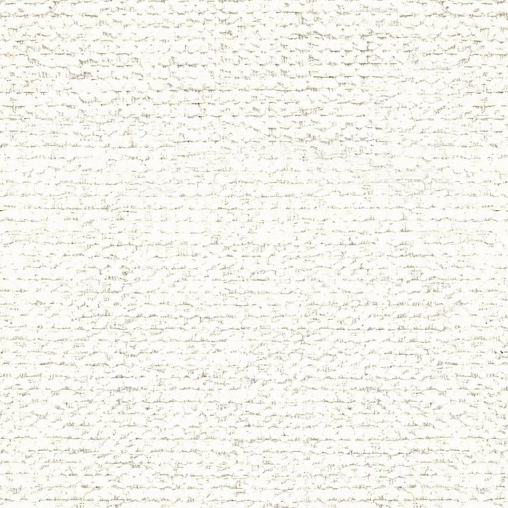 Close-up of cream boucle upholstery fabric showing soft, looped texture with subtle off-white fibers, suited for contemporary sofas and neutral interior applications.