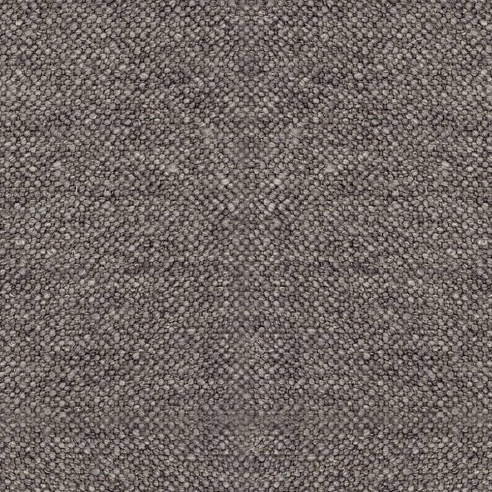 Close-up of taupe-beige tight-weave boucle upholstery fabric showing dense small loop texture; 30% wool and 43% acrylic with linen and rayon accents for durable indoor sofa upholstery.