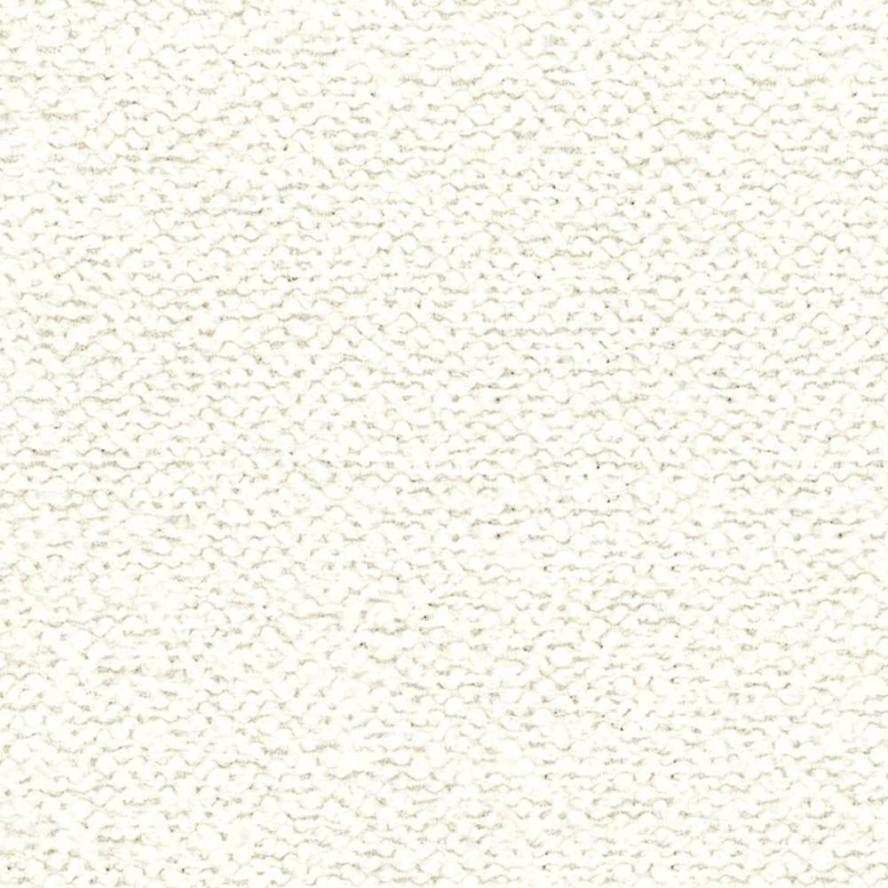 Close-up of cream boucle upholstery fabric showing dense looped texture and soft neutral tone, ideal for contemporary sofa upholstery; blended fibers: 12% wool, 25% acrylic, 63% triacetate.